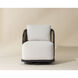 Bora Louis Cream Outdoor Swivel Lounge Chair, Swivel